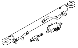 VBG sada hydraulického válce k výsuvné zábraně proti podjetí URSP 180
